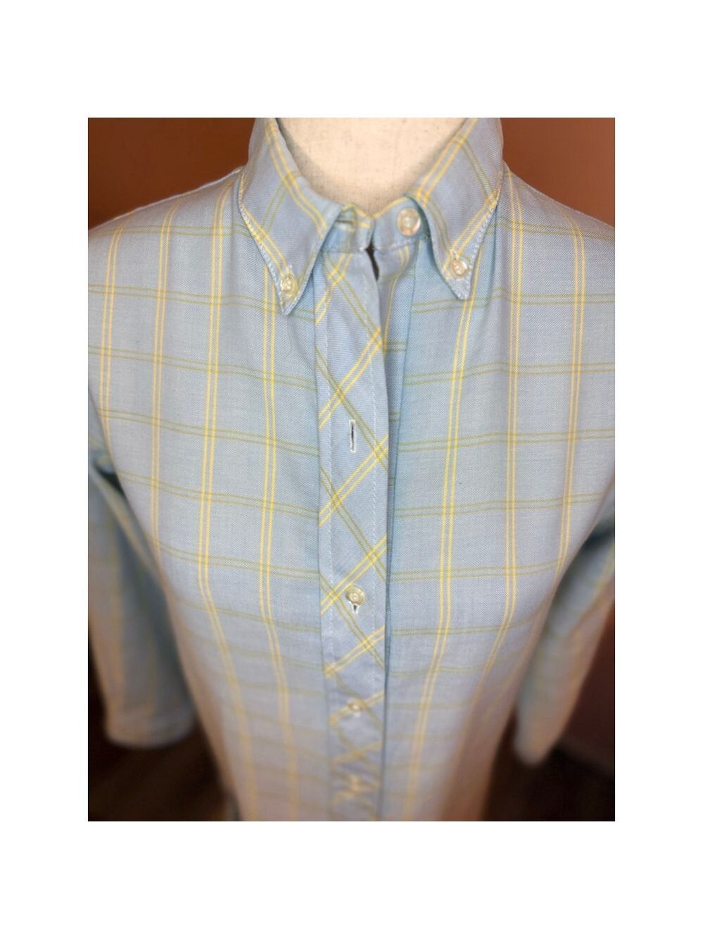 Vintage 1960s Penneys Carol Evans PENN-PREST Plaid Shift Dress - Mod Tunic sz 16 - Picture 10 of 10